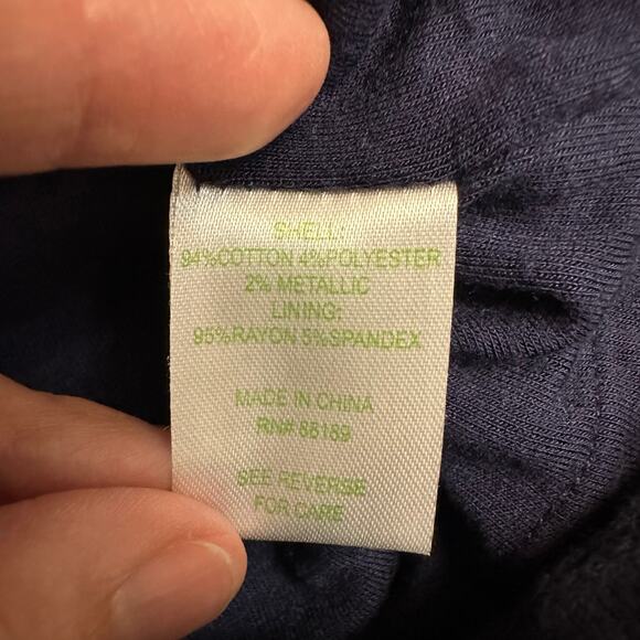 Lilly Pulitzer Little Tully Sweater Dress Girls Size‎ 6-7 Blue White Preppy - Picture 8 of 9